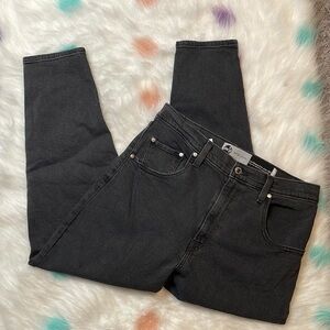 Levi’s Light Black Silver Tab Mom Jeans Size 32‎